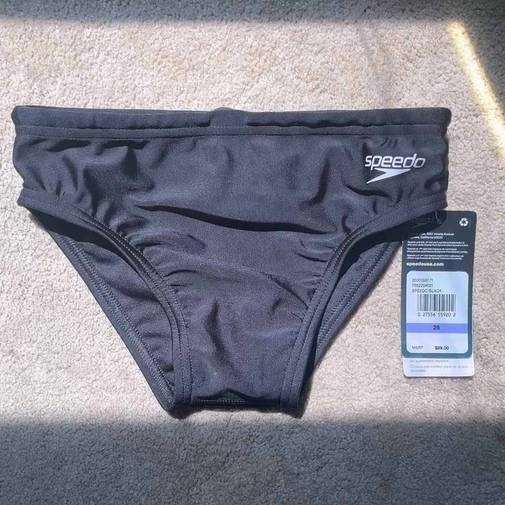 Speedo PRO LT Black Swim Briefs Size 26
